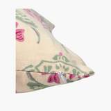 Soma - Pure Linen Throw Pillow Cover - Peach