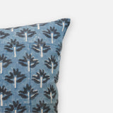 Zeenat Throw Pillow Cover - Steel Blue