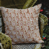 Nikhar Pure Linen Throw Pillow Cover - Chai Brown