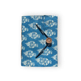 Handcrafted Recycled Paper Journal A5 - Aquamarine Blue