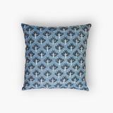 Zeenat Throw Pillow Cover - Steel Blue