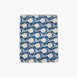 Nikhar Linen Hand-Printed Runner - Ink Blue