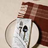 Handwoven Placemats- Set of 4 - Brick Red