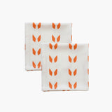 Terra - Pure Linen Table Napkins (Set of 2) - Orange