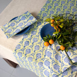 Nikhar Hand-Printed Dining Linen Set | Table Runner & Napkin