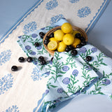 Nila-Rasa Hand-Printed Dining Linen Set | Table Runner & Napkin