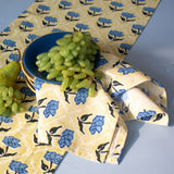 Noor Butter Yellow Dining Linen Set | Table Runner & Napkin