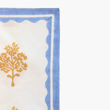 Sara - Pure Cotton Table Napkin Set of 2 - Pastel Blue & Butter Yellow