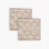 Nikhar Table Napkins Set of 2 - Gray & Dusty Pink