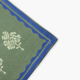 Sara - Pure Cotton Table Napkin Set of 2 - Oil Green