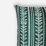 Echo - Pure Linen Throw Pillow Cover - Forest Green