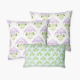 Soma - Zeenat Lavender & Powder Blue Throw Pillow Cover Set of 3