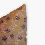 Rasa - Lumbar Pure Linen Throw Pillow Cover - Biscuit Brown
