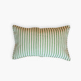 Neera Lumbar Hand-Printed Pillow Cover - Fern Green