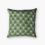 Bahaar Throw Pillow Cover - Oil Green