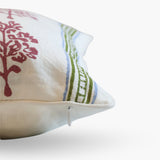 Sara Lumbar Throw Pillow Cover - Mauve