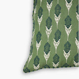 Bahaar Throw Pillow Cover - Oil Green
