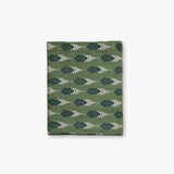 Bahaar Hand Printed Table Runner - Oil Green