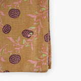 Rasa - Pure Linen Hand-Printed Table Runner - Biscuit Brown