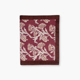 Bella Hand Printed Table Runner - Wine Red