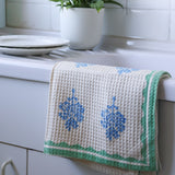 Sara - Cotton Waffle Kitchen Towel - Set of 2 (Multi-color)