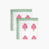 Sara - Pure Cotton Table Napkin Set of 2 - Pink