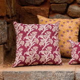 Bella Throw Pillow Cover - Wine Red