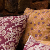 Bella Throw Pillow Cover - Wine Red