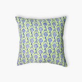 Noor - Nikhar Butter Yellow & Lily Green Throw Pillow Cover Set of 2