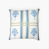 Ira - Pure Linen Throw Pillow Cover - Cornflour Blue