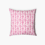 Nikhar Pure Linen Throw Pillow Cover - Pink