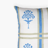 Ira - Pure Linen Throw Pillow Cover - Cornflour Blue