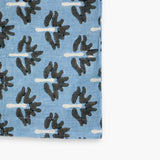 Zeenat Linen Table Runner - Steel Blue