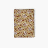 Nikhar Linen Hand-Printed Runner - Chai Brown
