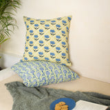 Noor Throw Pillow Cover - Butter Yellow