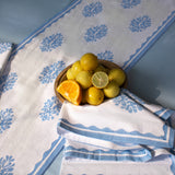 Nila - Pure Cotton Table Napkin Set of 2 - Pastel Blue